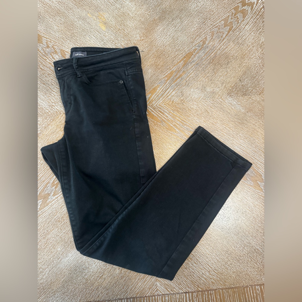 J. Jill BlackDenim Authentic Fit Slim Ankle Sz 4 Waist 32” Inseam 27” Mid Rise